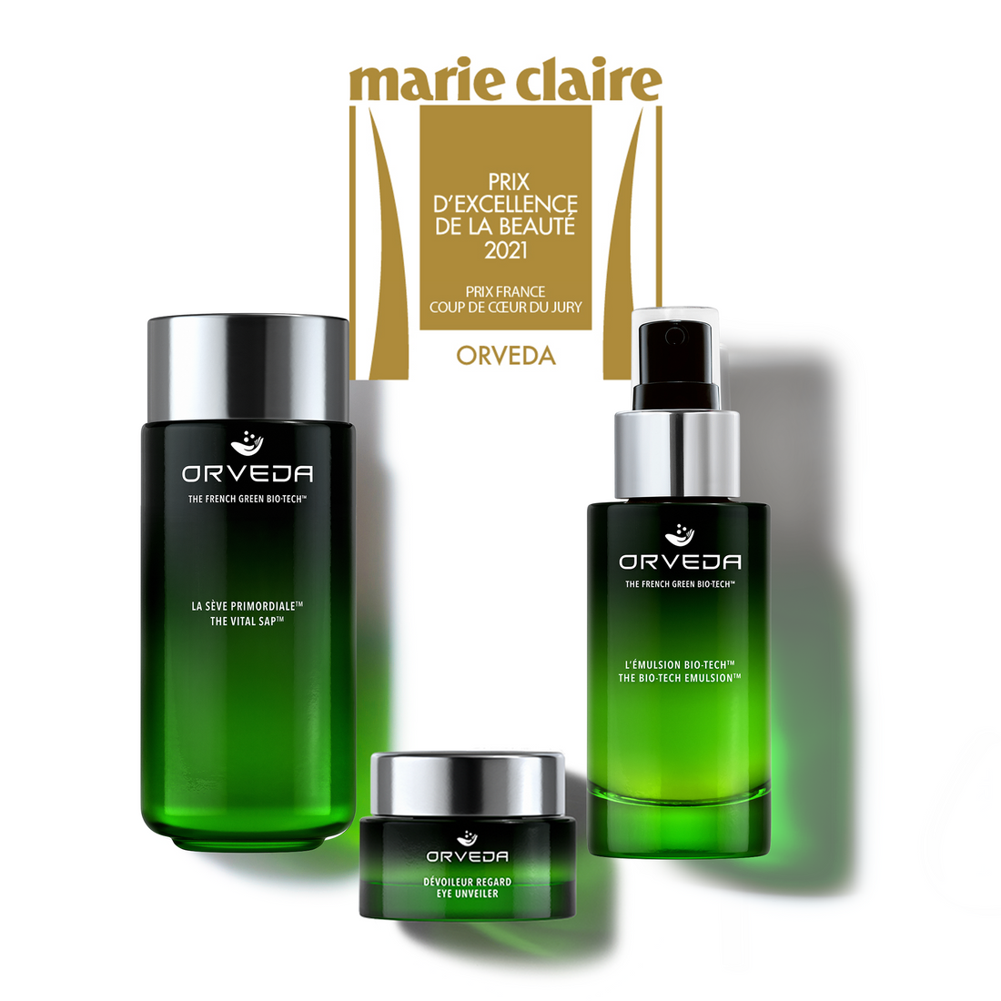 ORVEDA IS RECOGNIZED BY MARIE CLAIRE PRIX D’EXCELLENCE DE LA BEAUTÉ AWARD PRIX FRANCE COUP DE COEUR DU JURY