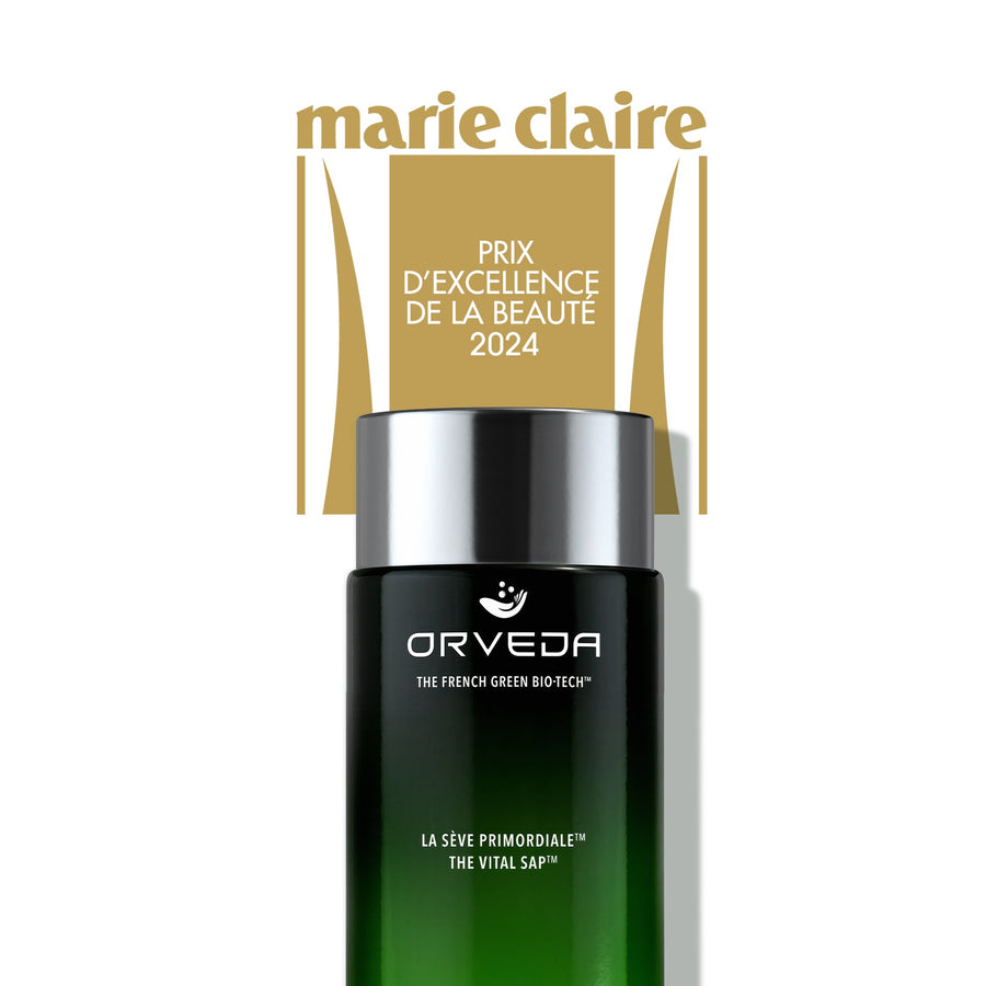 Main header image for article "The Vital Sap wins the Prix d'Excellence de la Beauté 2024 by Marie Claire Italy for Best Hi-Tech Beauty Product"
